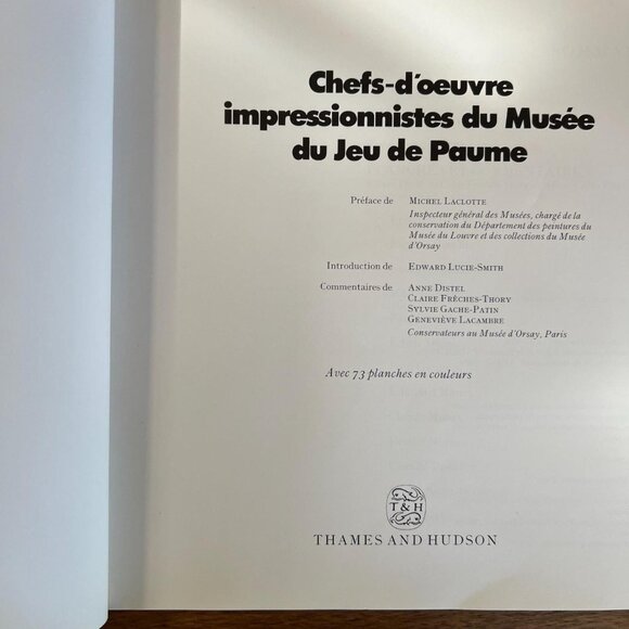 Vintage Softcover - Chefs-d’oeuvre impressionists du Musée du Jeu de Paume - Picture 2 of 8